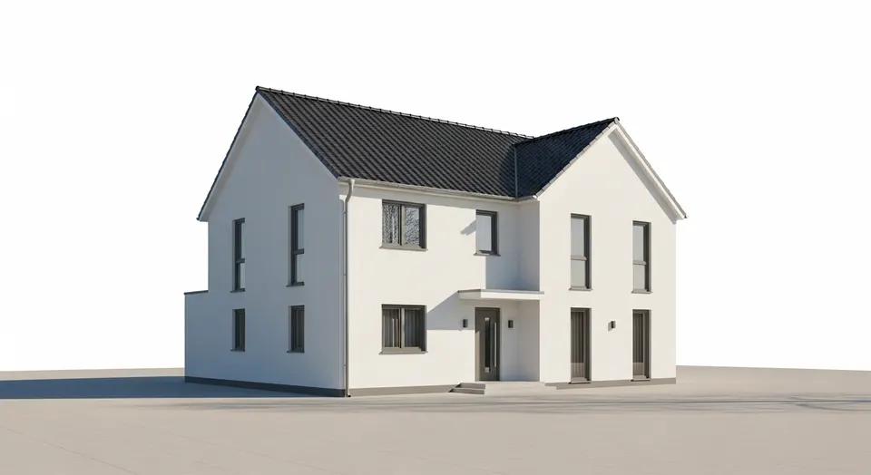 Live-Vorschau im Konfigurator: Einfamilienhaus mit Satteldach