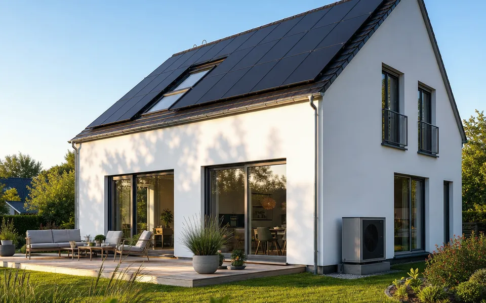 KfW-40-Haus und Passivhaus 2026 mit Photovoltaik und Wärmepumpe